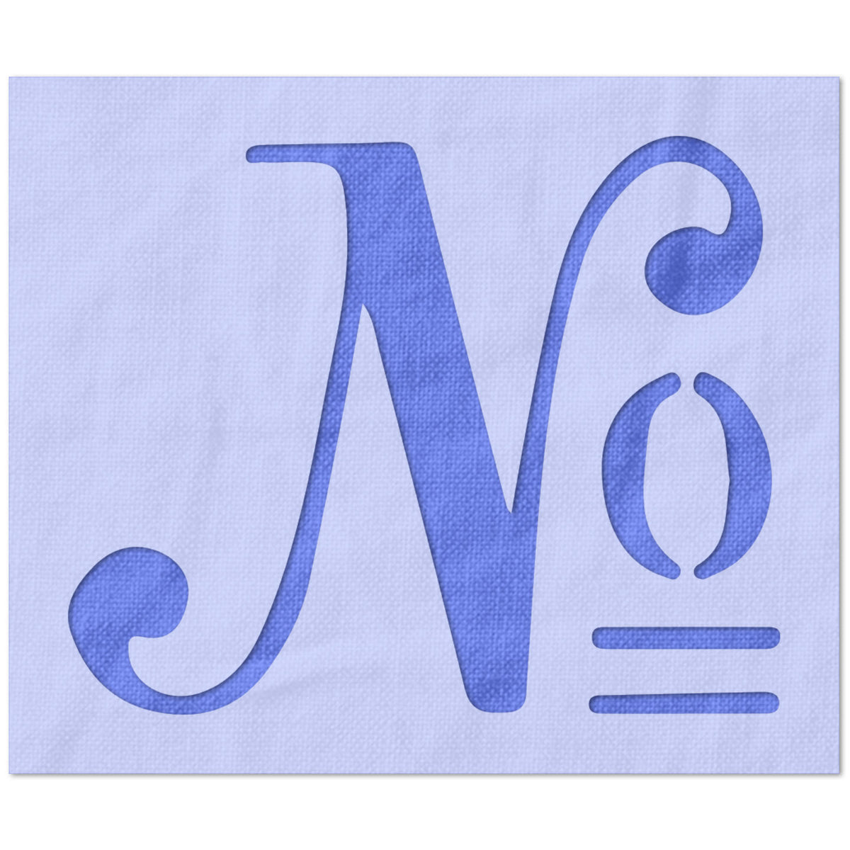 Number Label Text Stencil