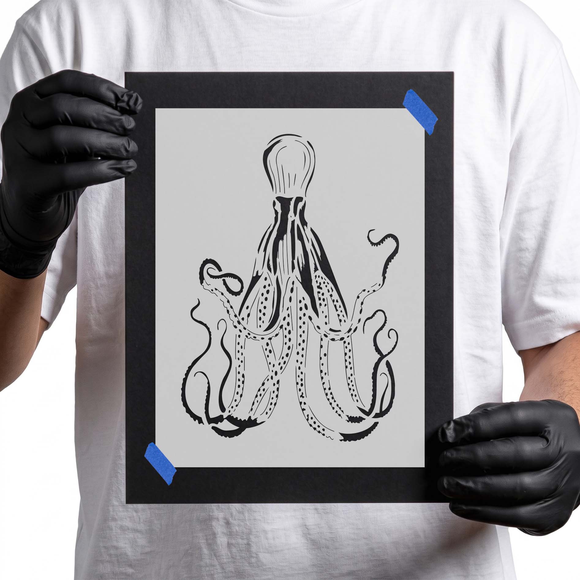 Octopus Stencil