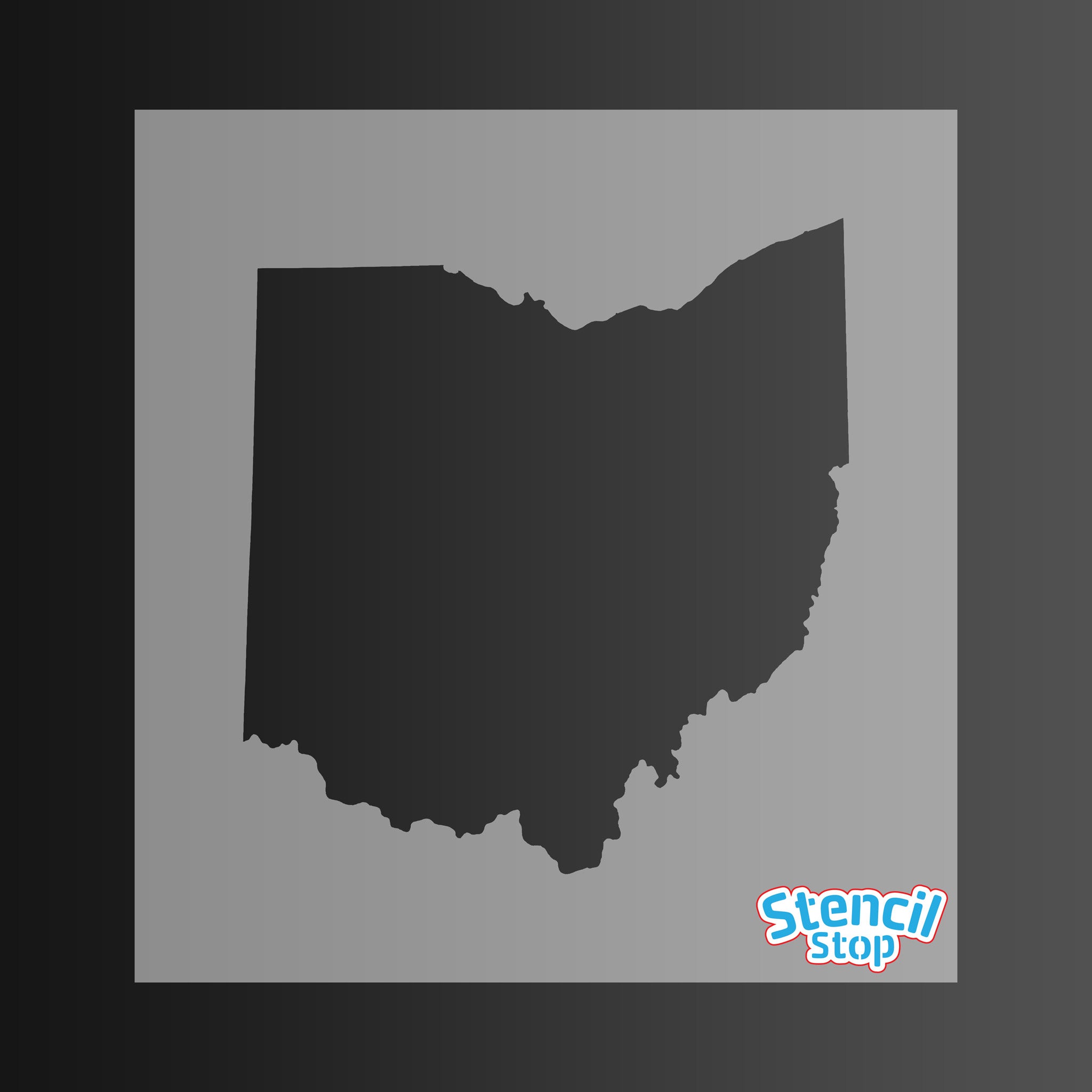 State of Ohio Shape Stencil