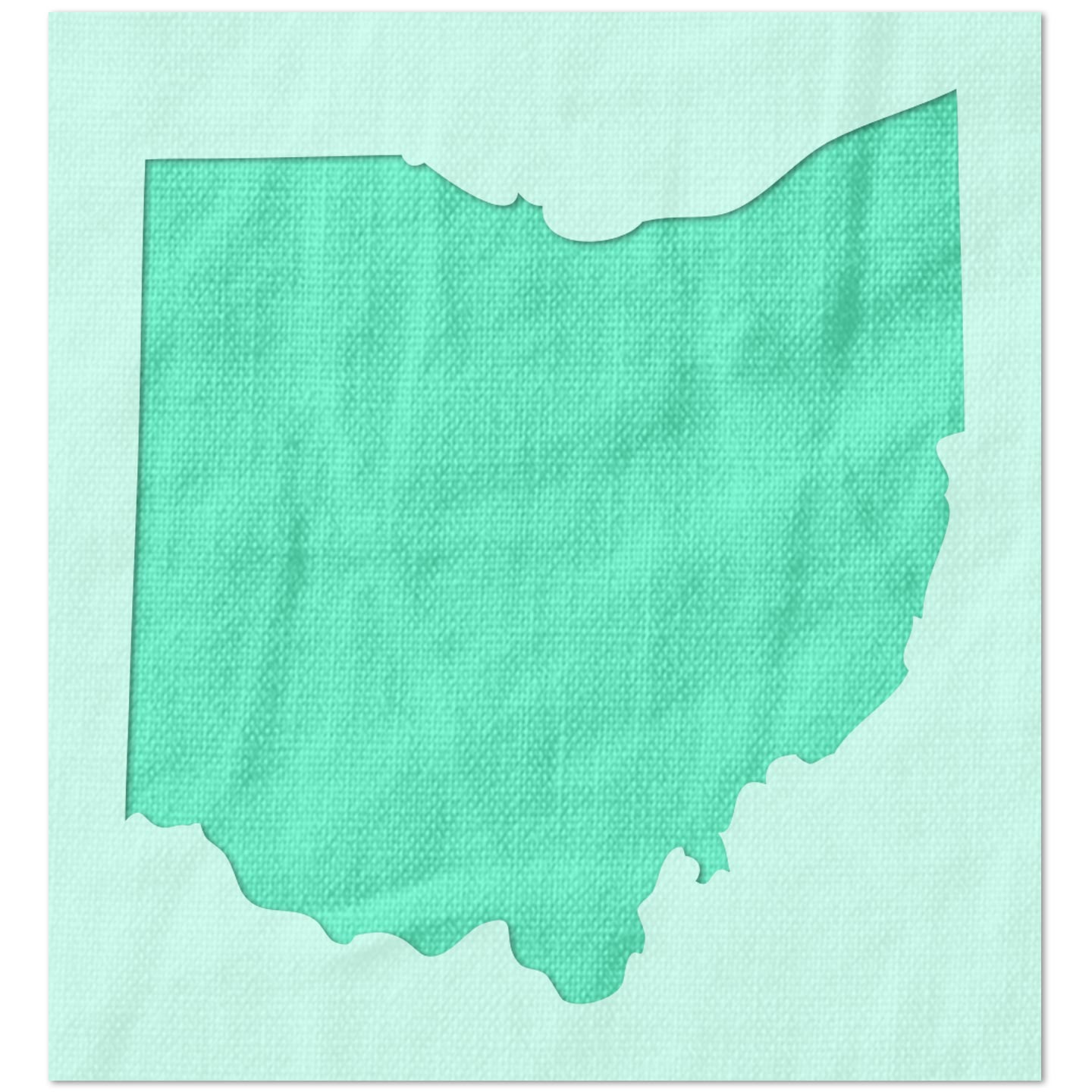 Ohio State Outline Stencil