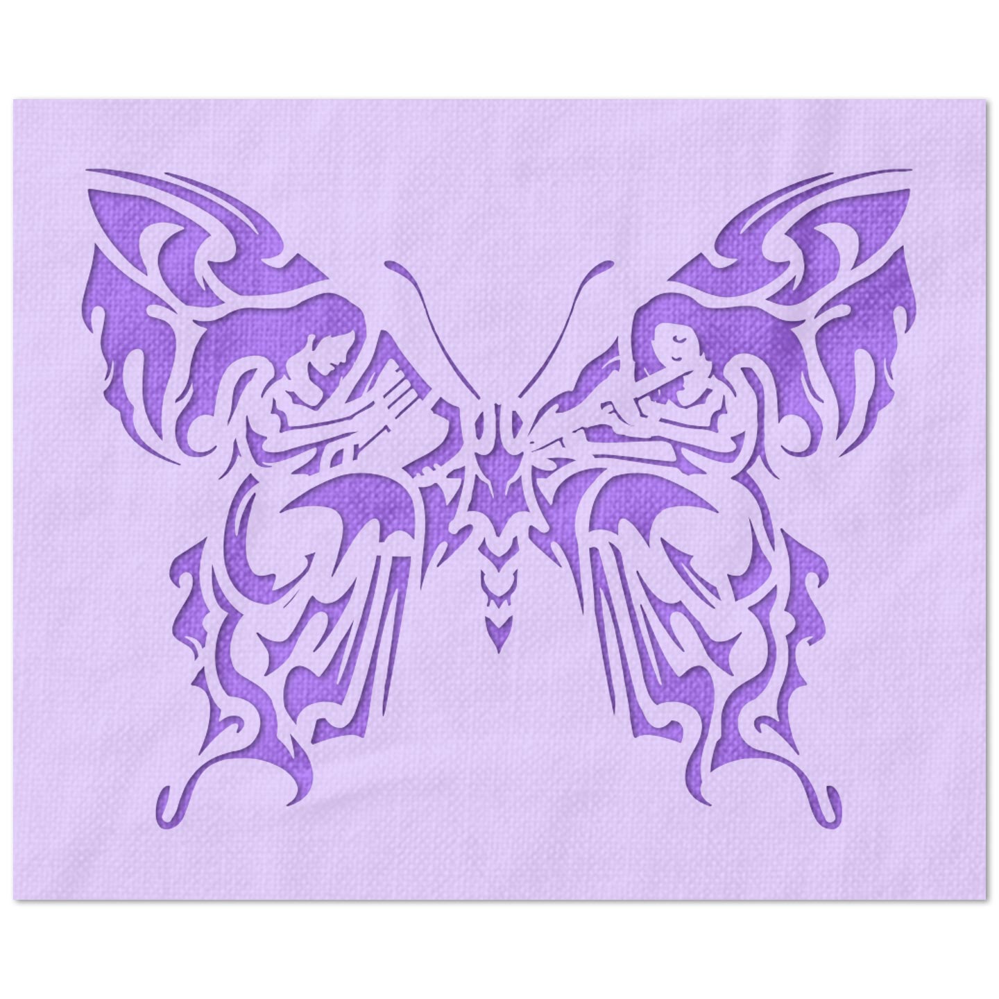 Ornate Butterfly Stencil