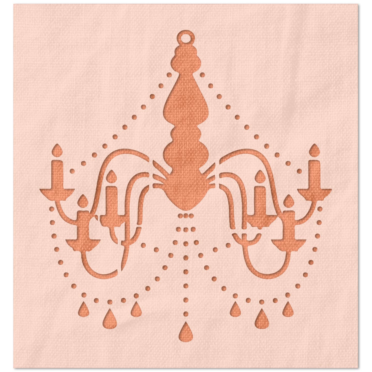 Ornate Chandelier Stencil