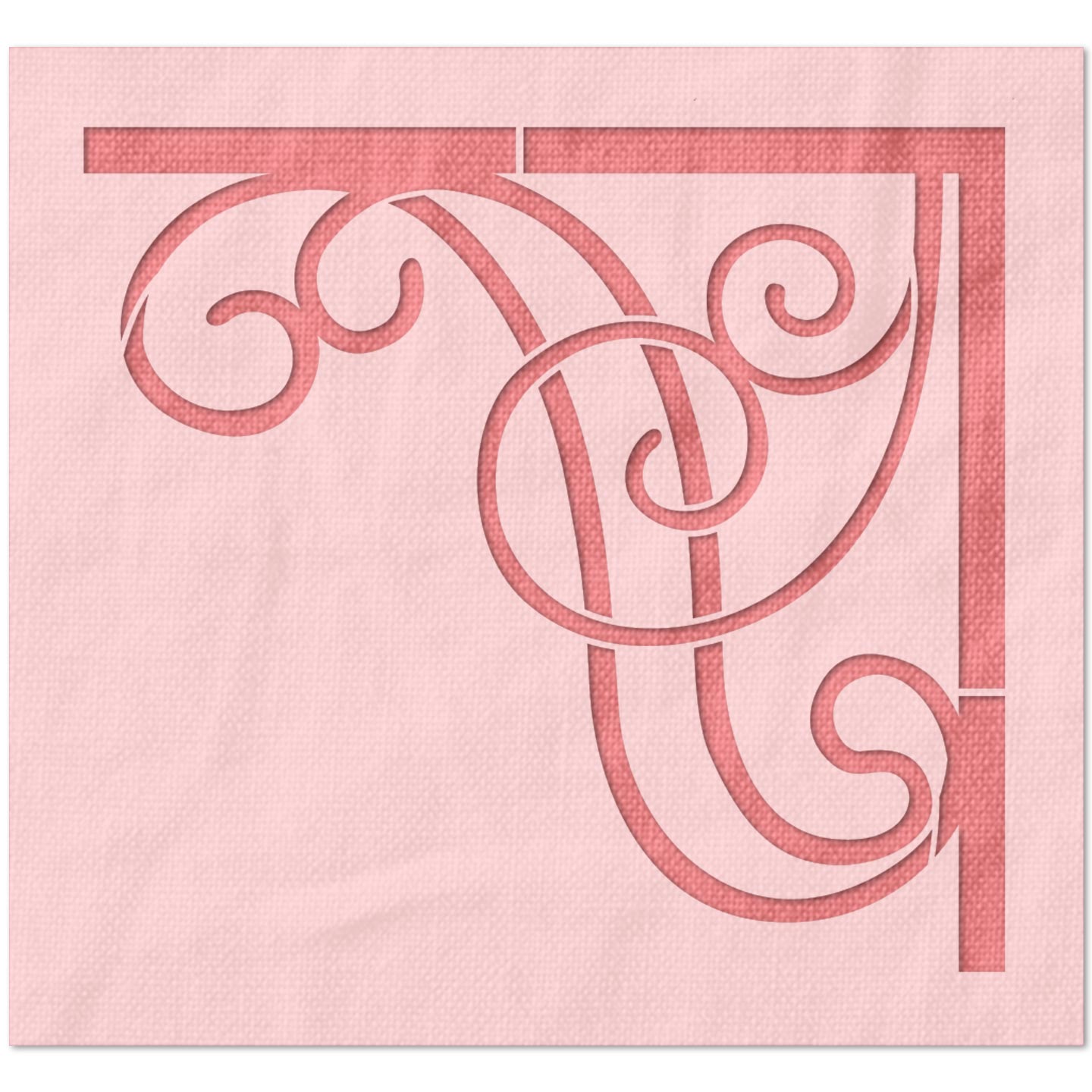 Ornate Corner Design Stencil