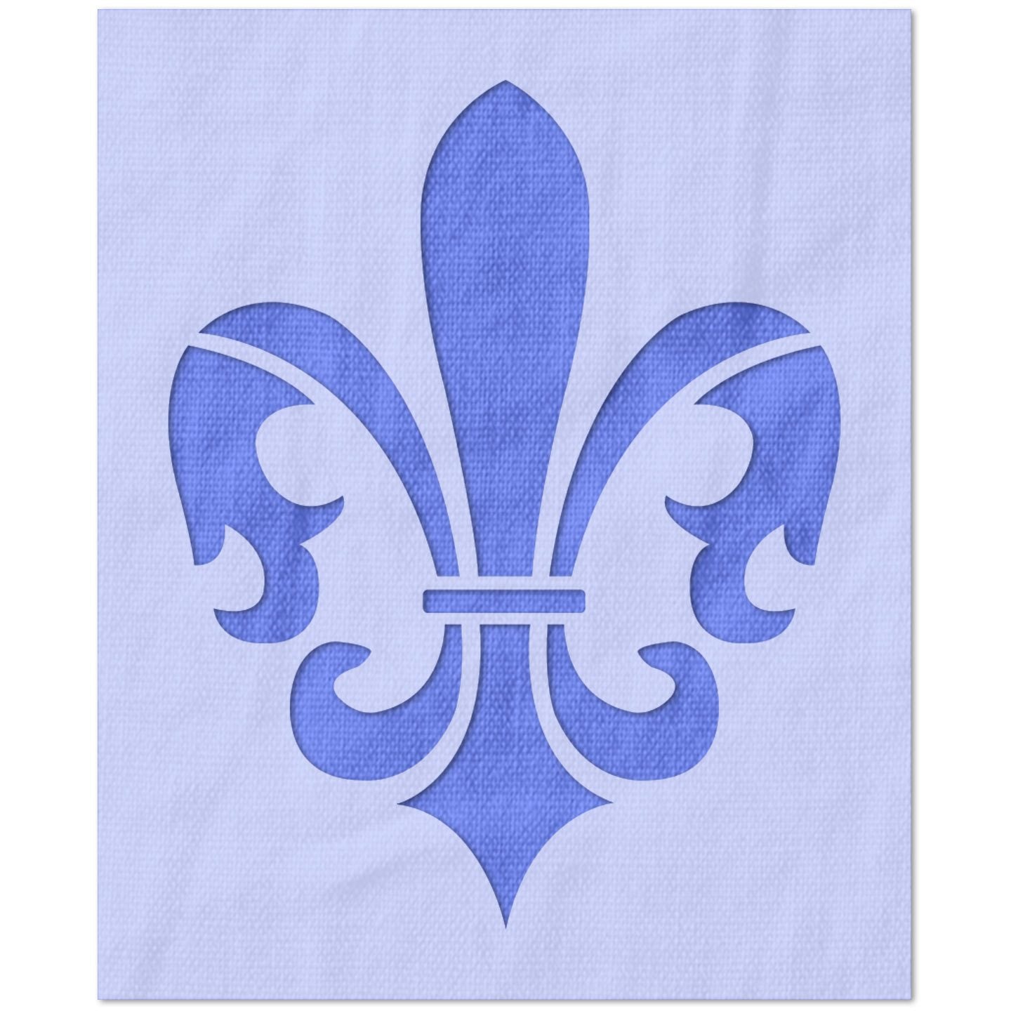 Ornate Fleur De Lis Symbol Stencil