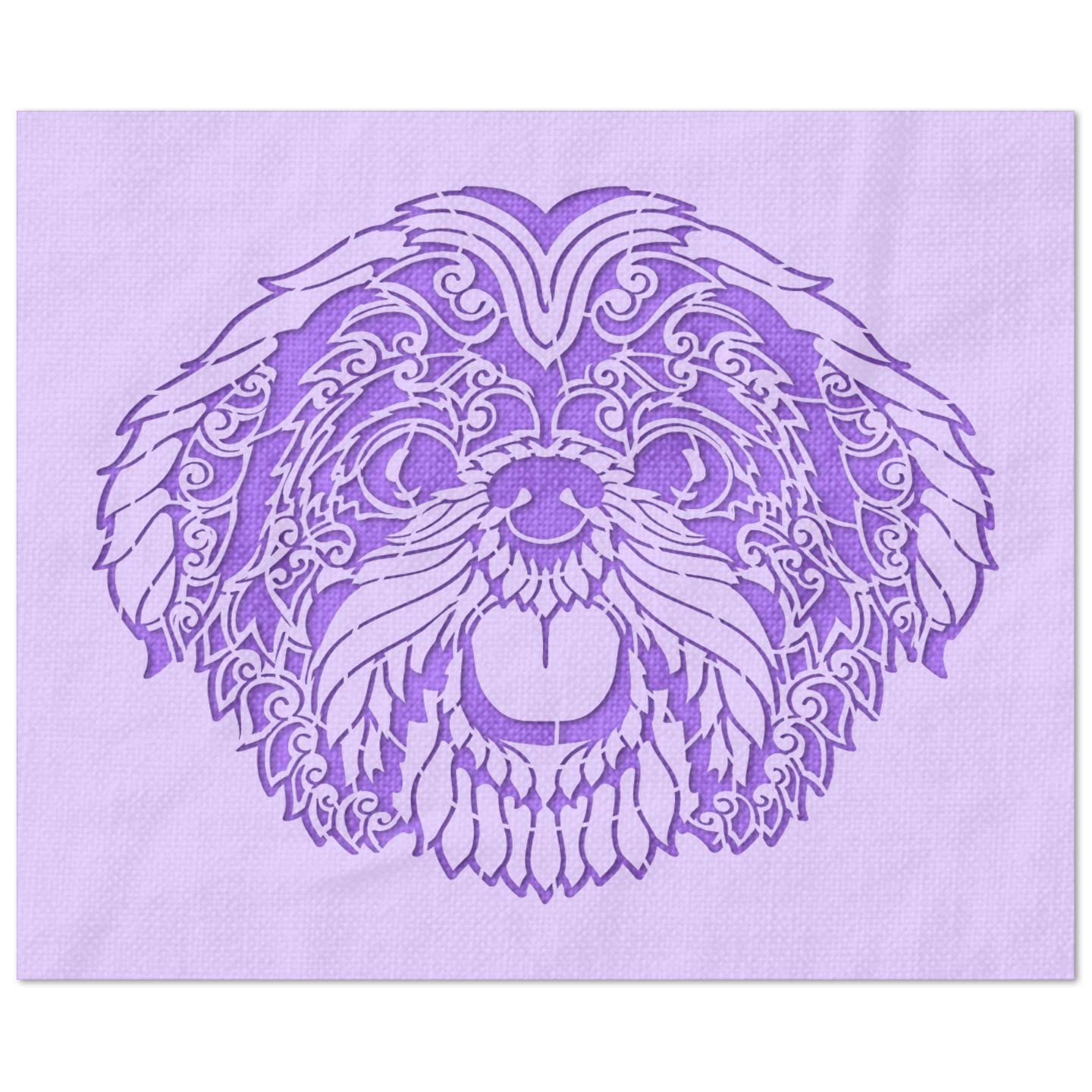 Ornate Shih Tzu Stencil