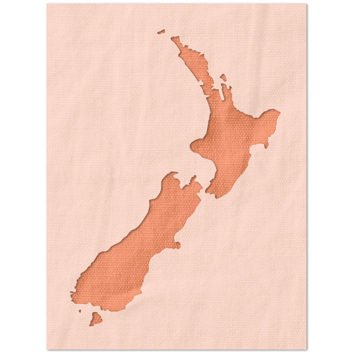 New Zealand Outline Stencil