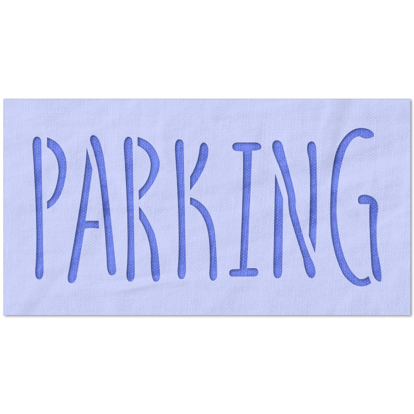Parking Sign Hand Drawn Font Stencil