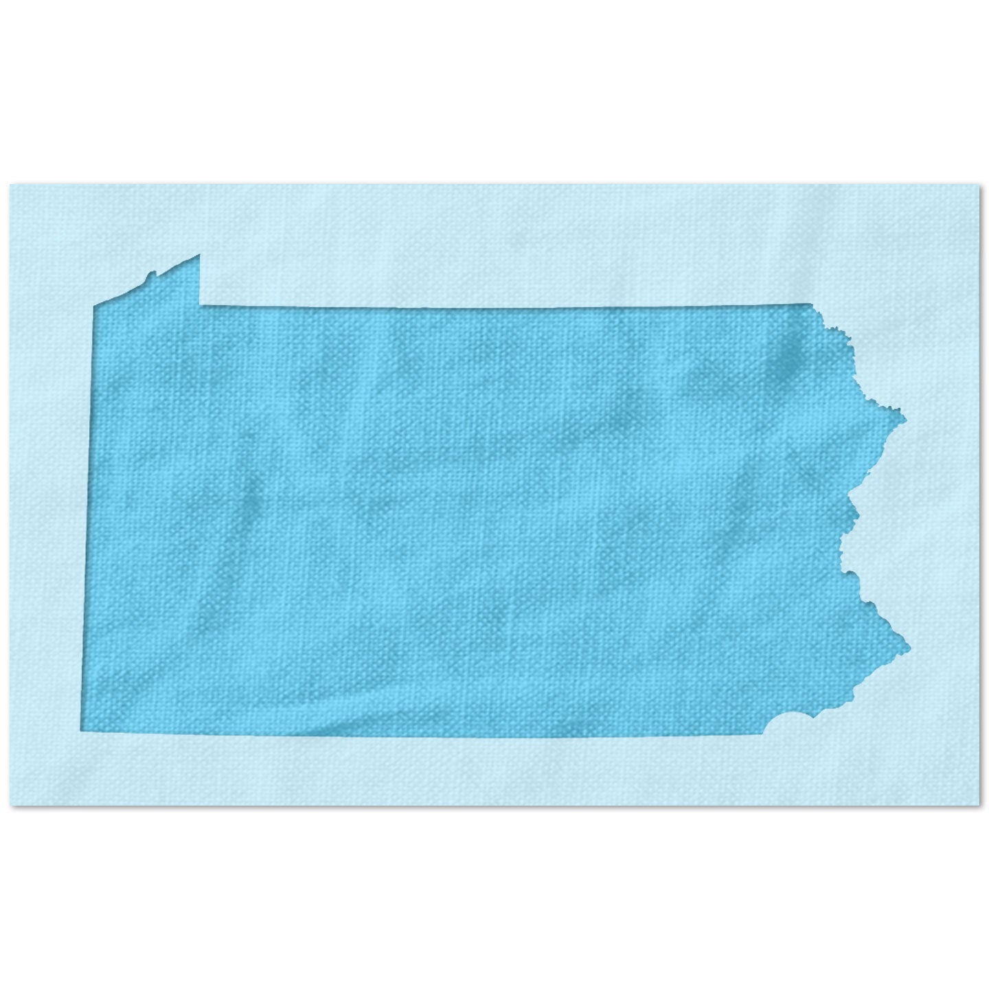 Pennsylvania State Outline Stencil