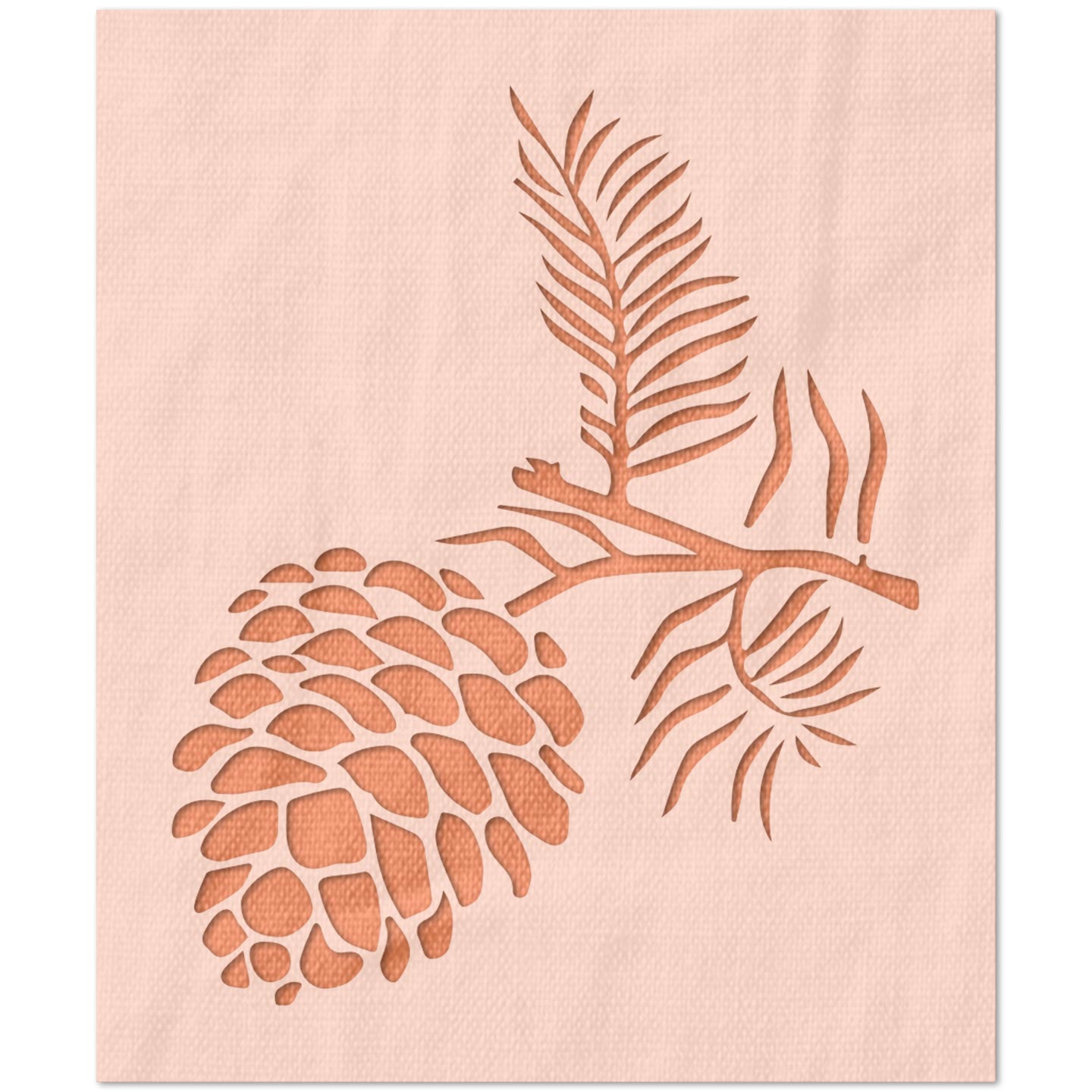 Pine Cone Stencil