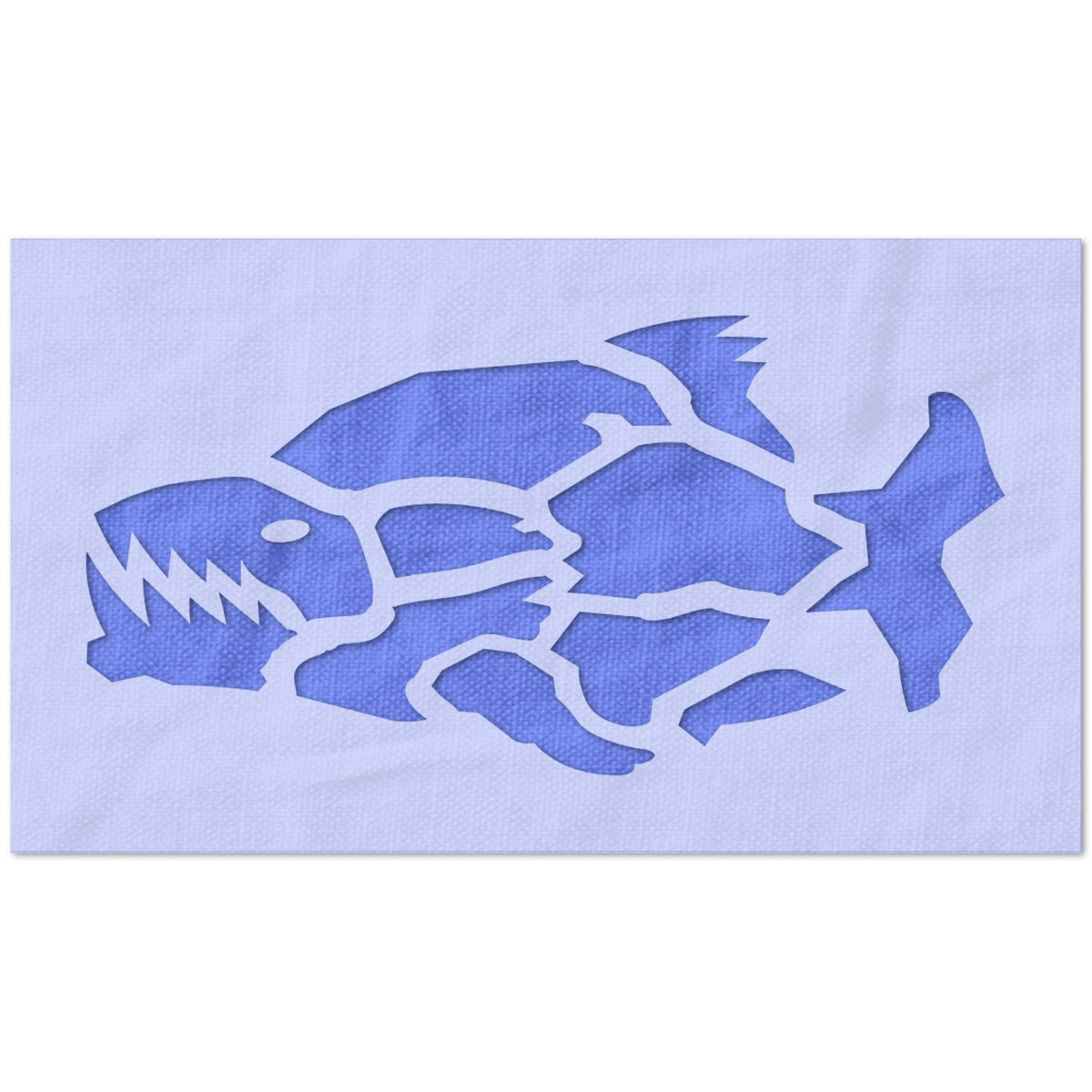 Piranha Stencil