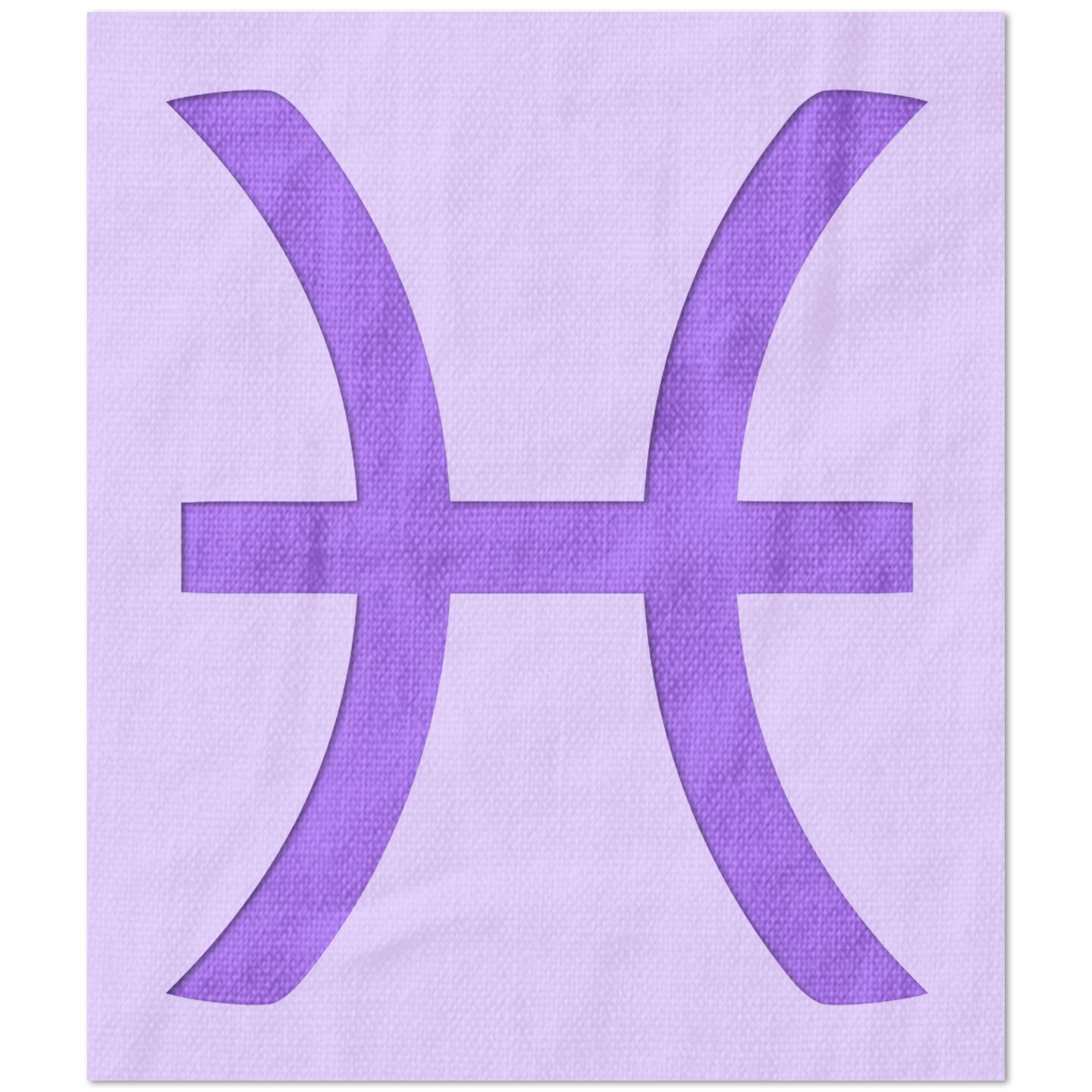 Pisces Symbol Stencil