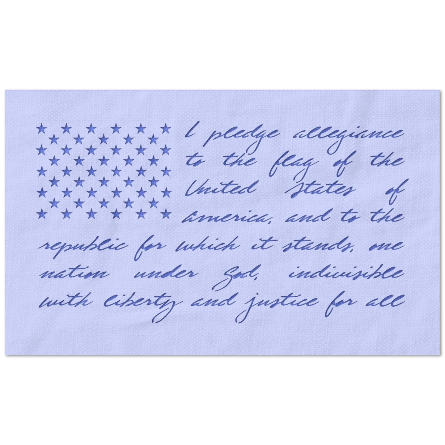 Pledge of Allegiance American Flag Stencil
