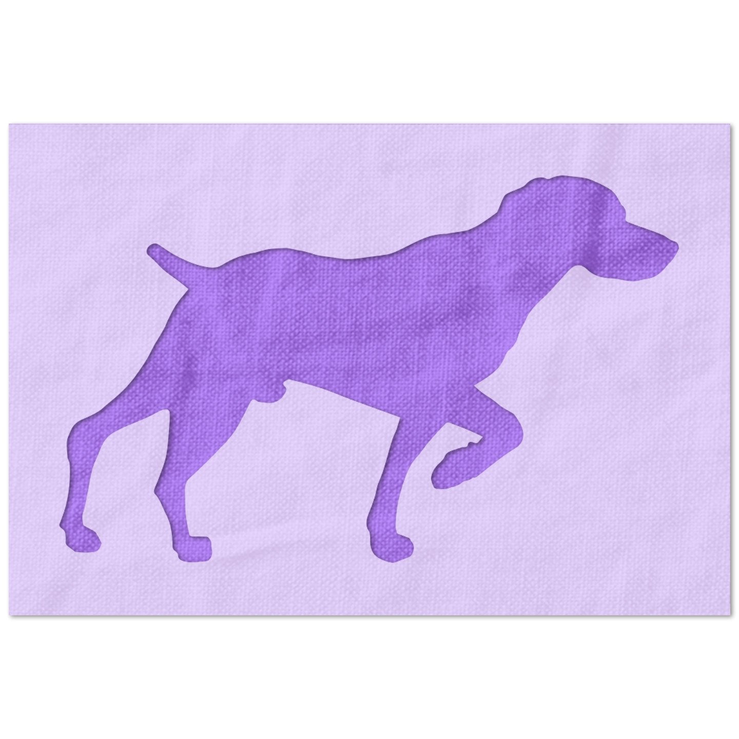 Pointer Dog Silhouette Stencil