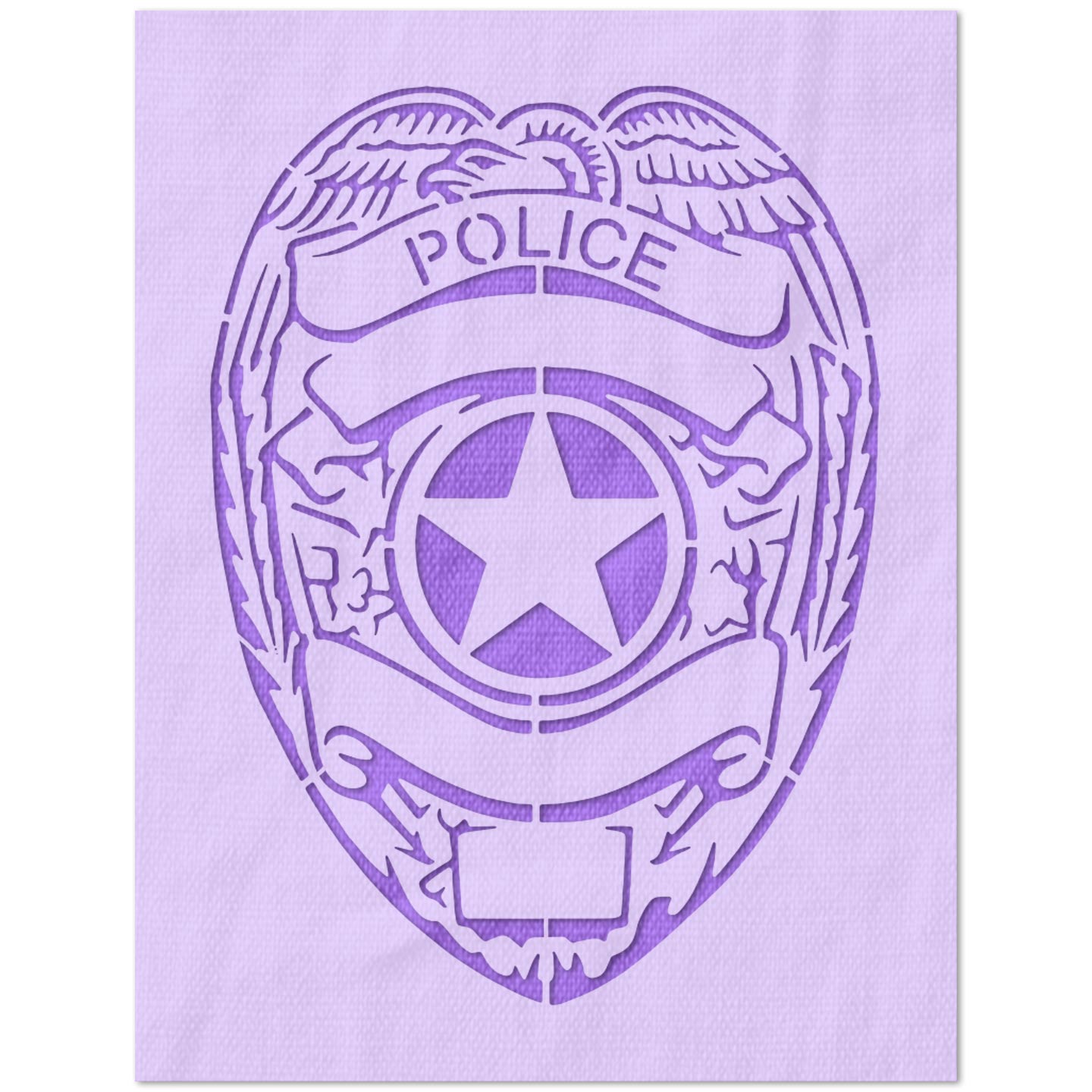 Police Badge Stencil