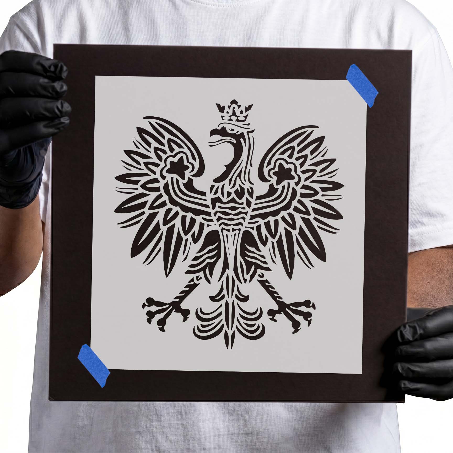Polish Eagle Stencil