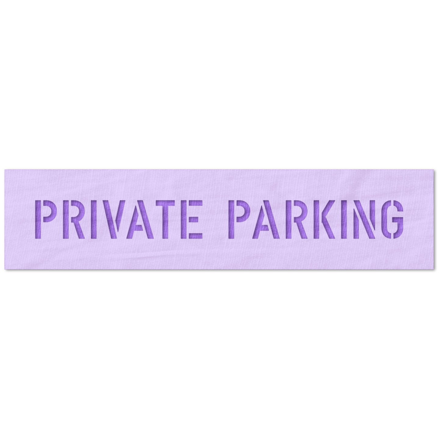 Private Parking Sign Stencil
