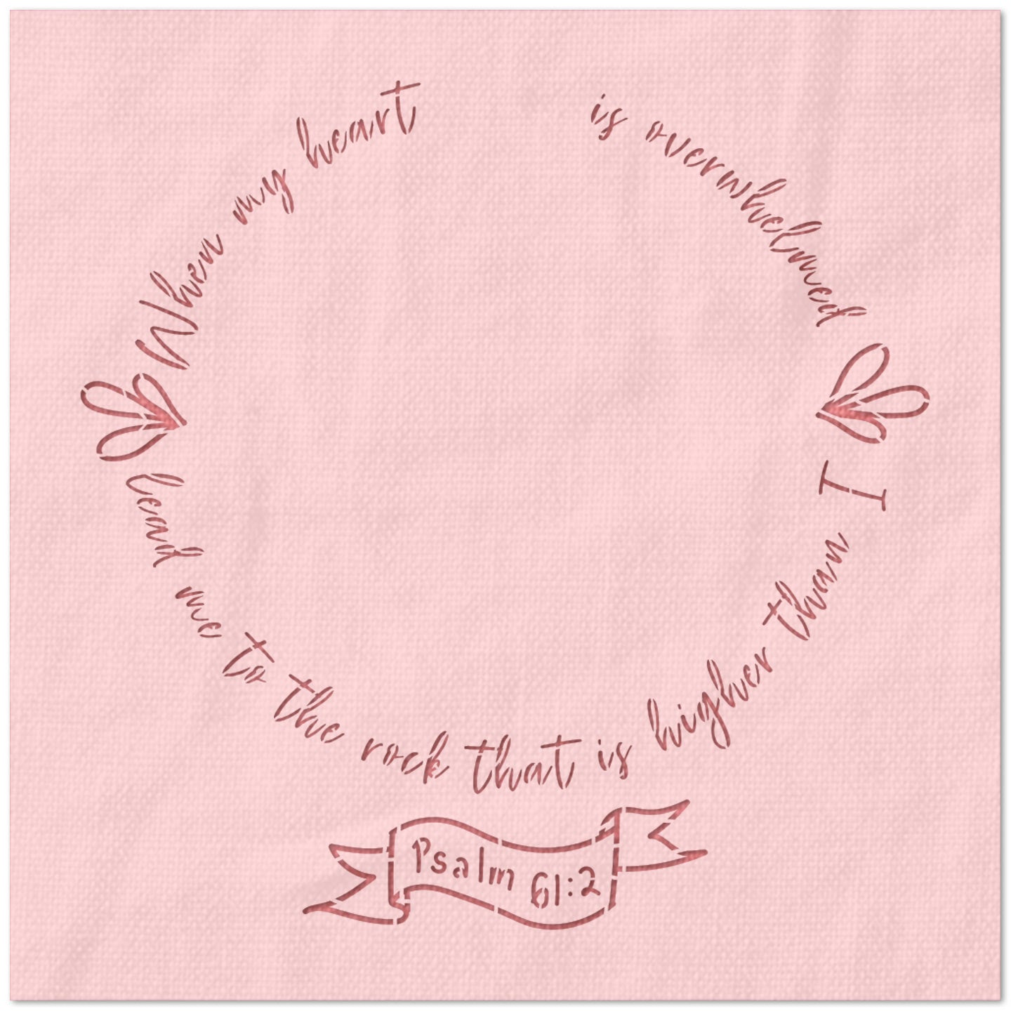 Psalm 6:12 Stencil