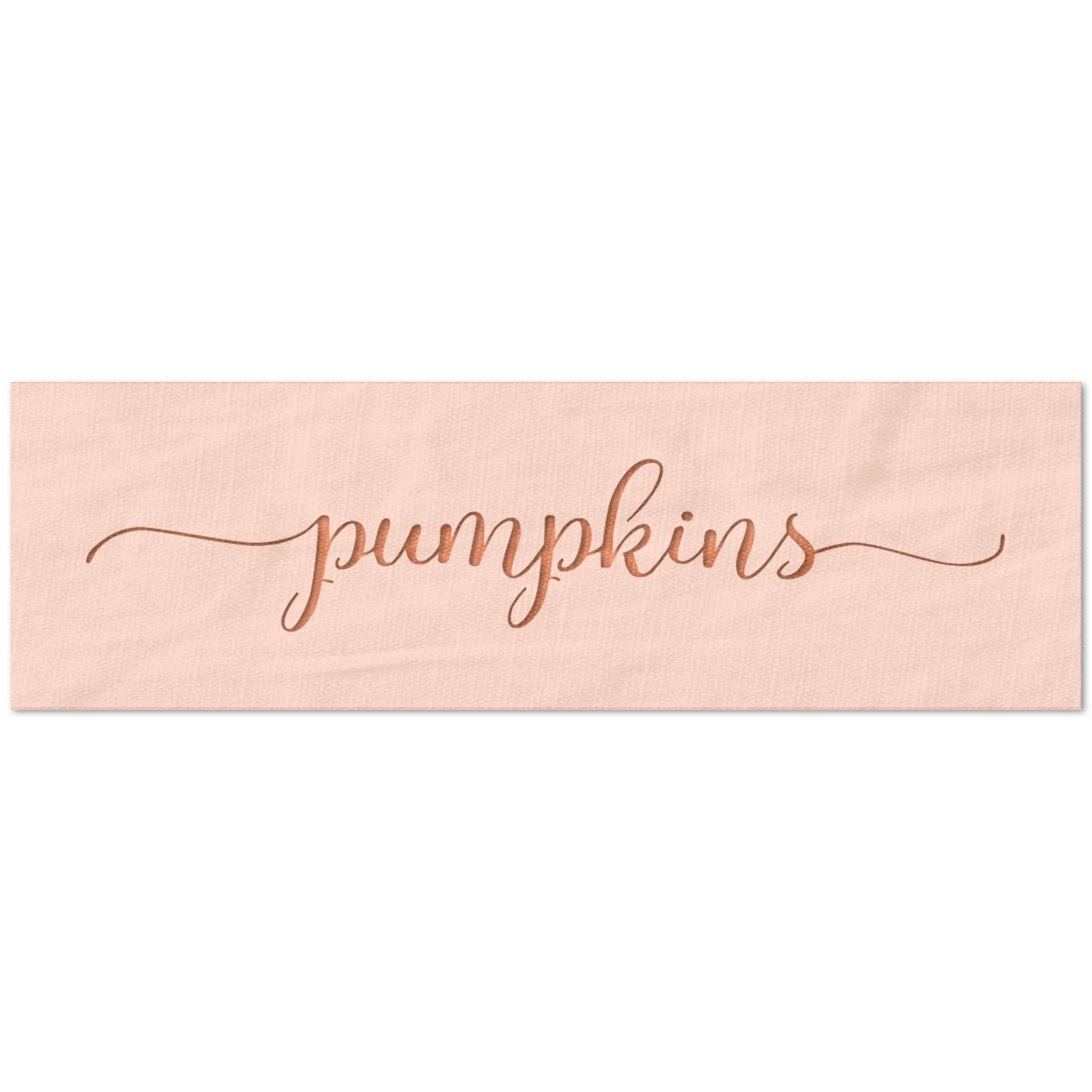 Pumpkins Script Stencil