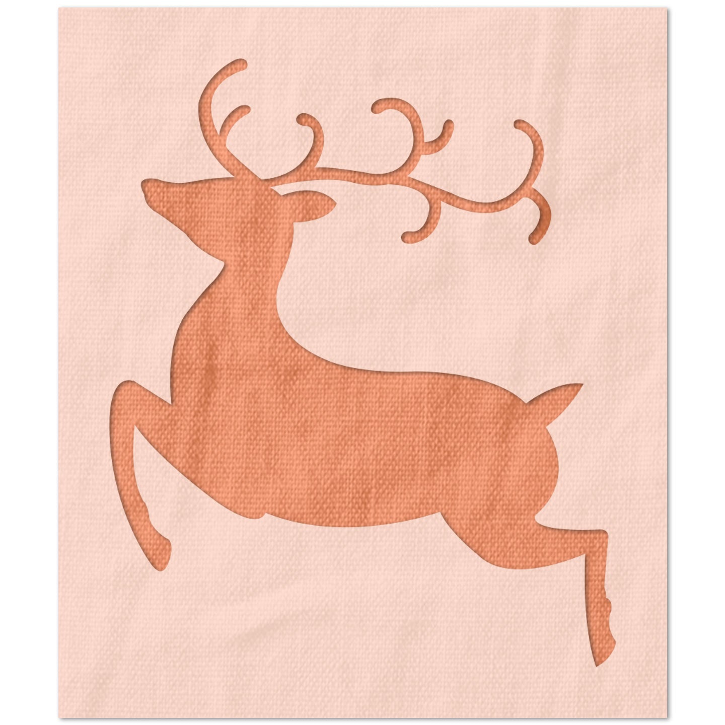 Jumping Reindeer Stencil
