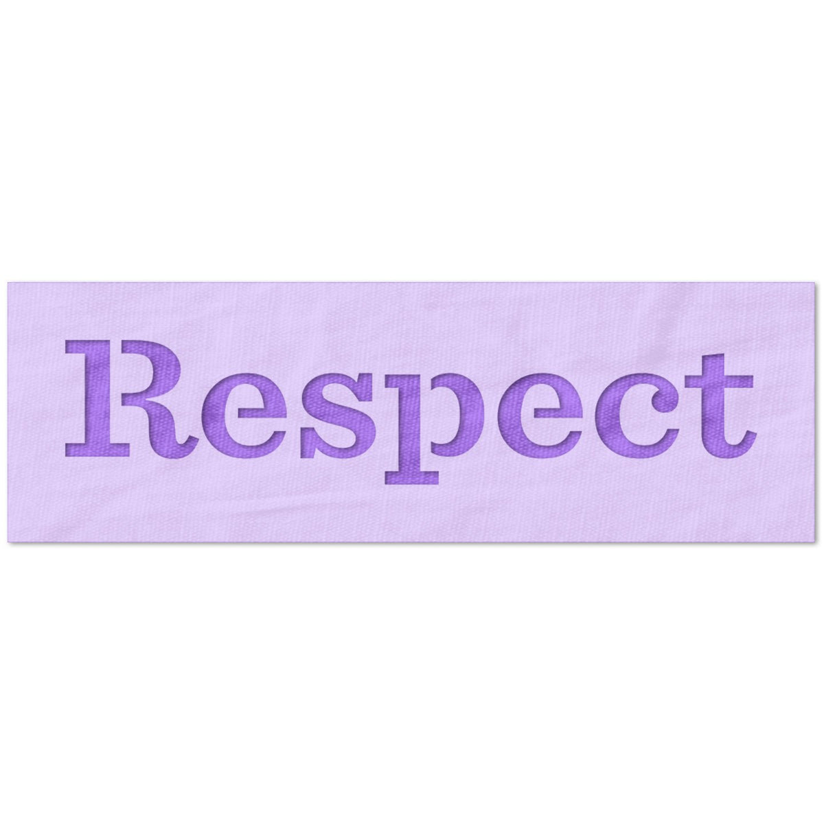 Respect Text Stencil