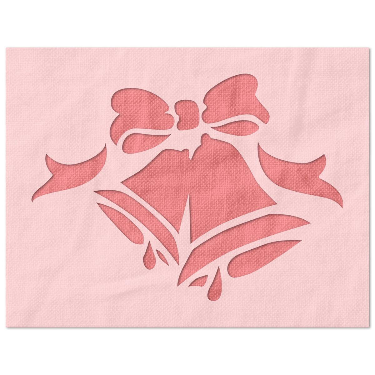 Ribbon and Bells Stencil
