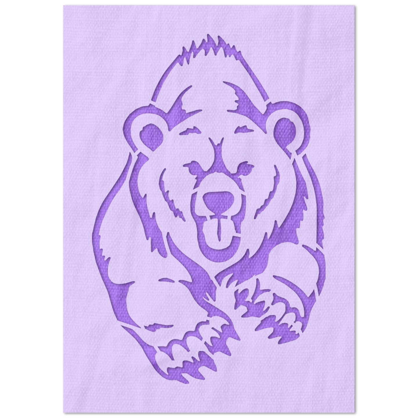 Running Bear Stencil