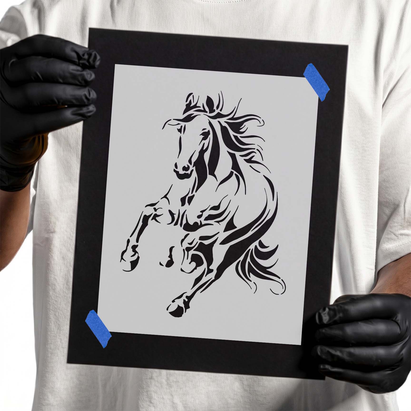 Running Horse Stencil