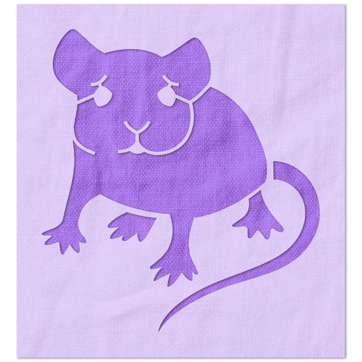 Sad Mouse Stencil