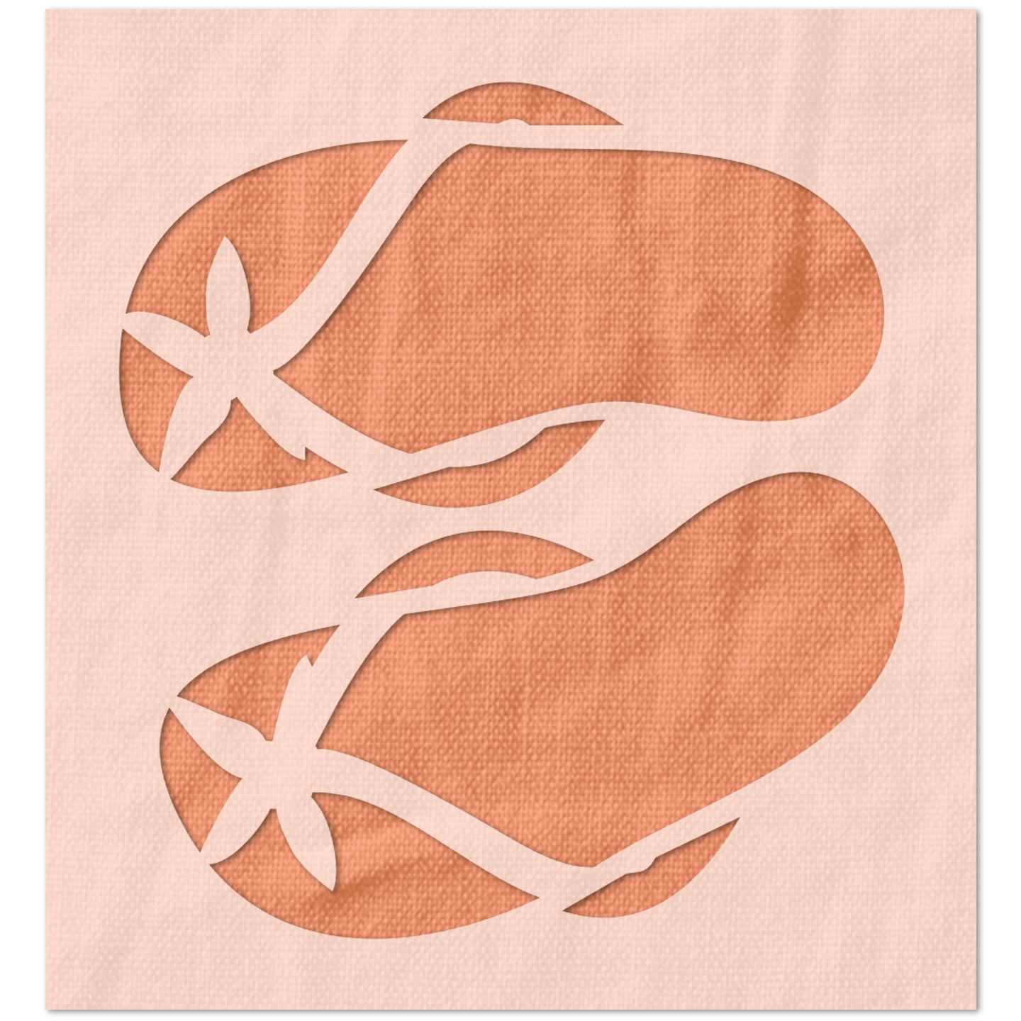 Sandals Stencil