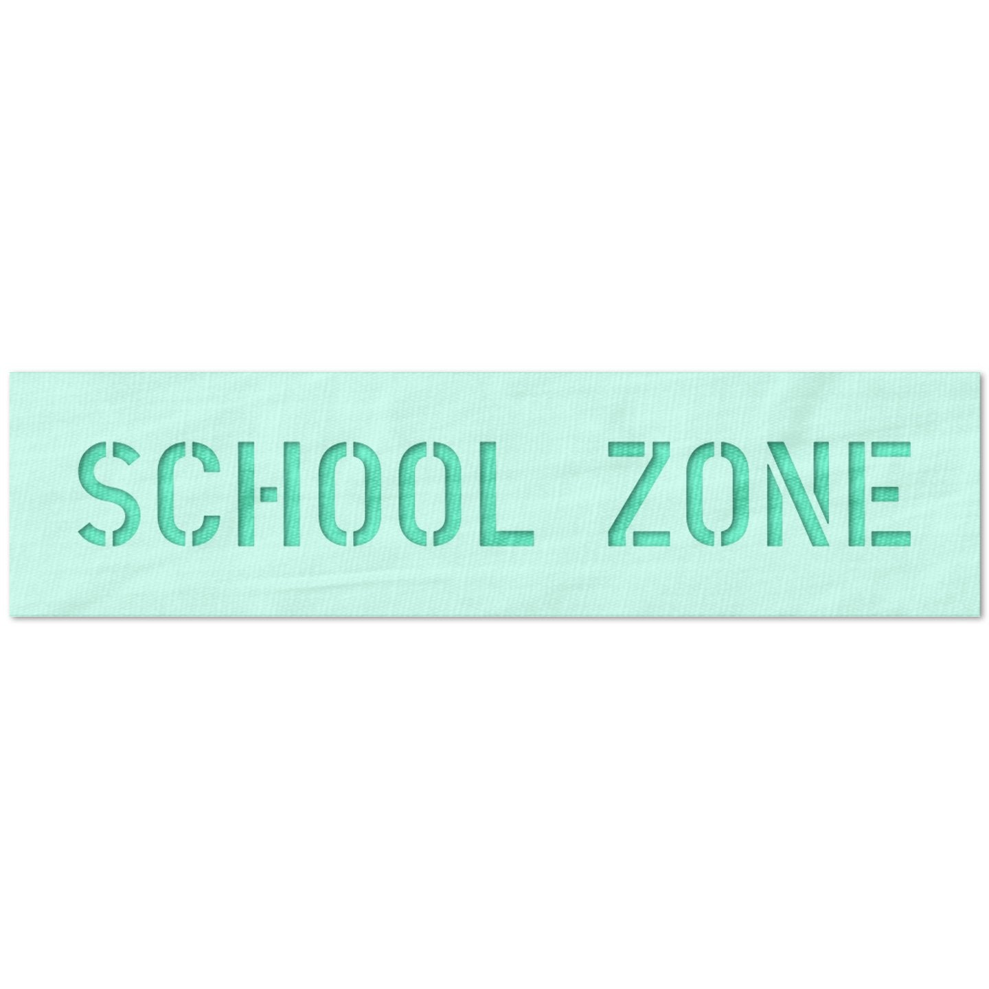 School Zone Sign Stencil