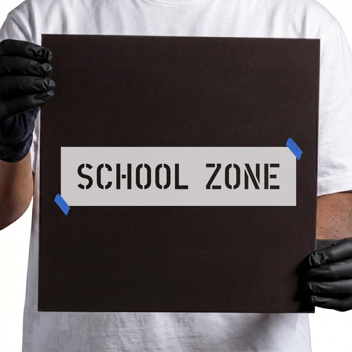 School Zone Sign Stencil | Create Clear Safety & Traffic Markings