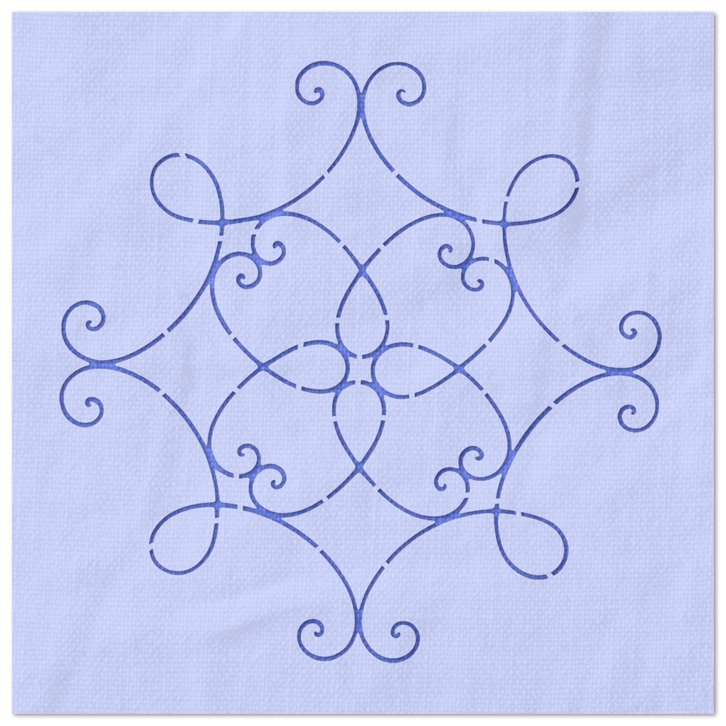 Scroll Wall Decoration Stencil