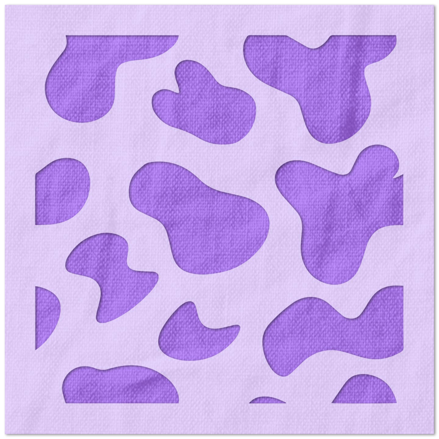 Seamless Cow Print Pattern Stencil