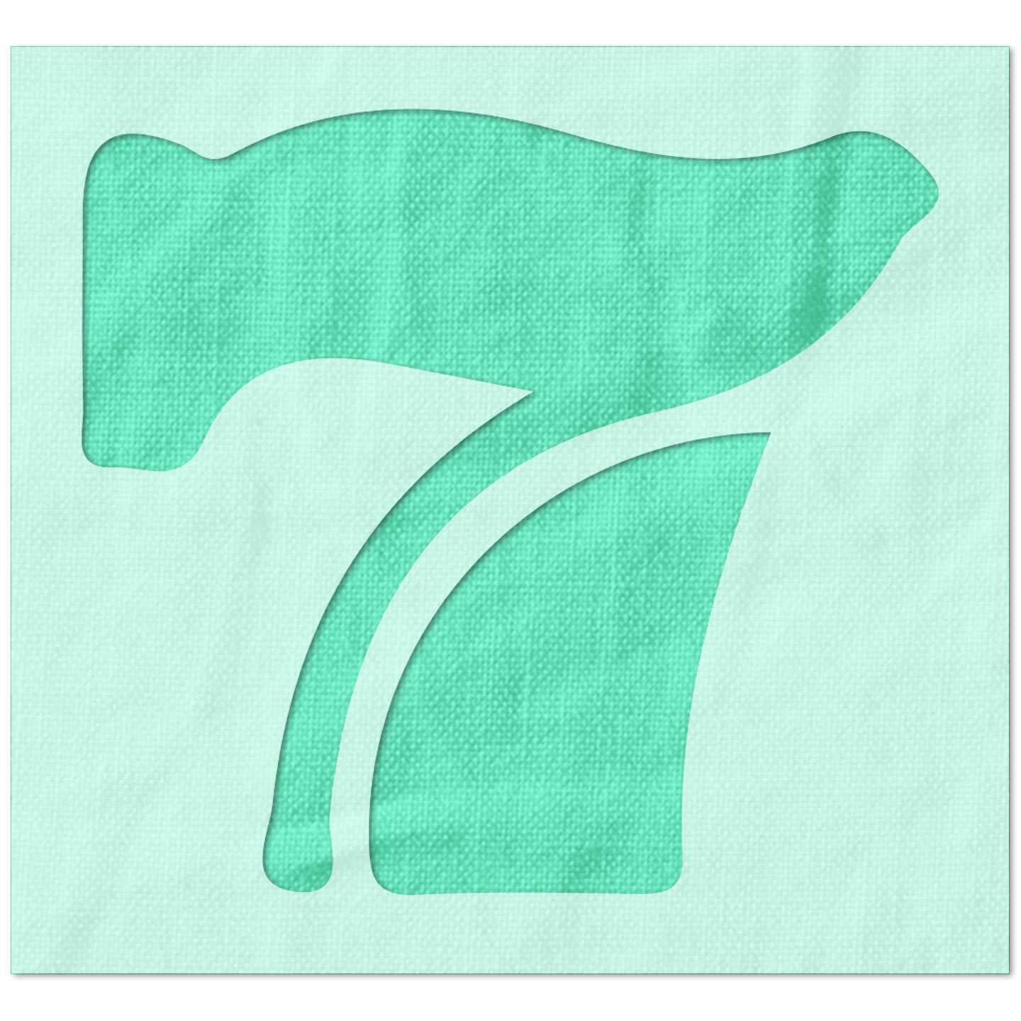 Seven Casino Symbol Stencil