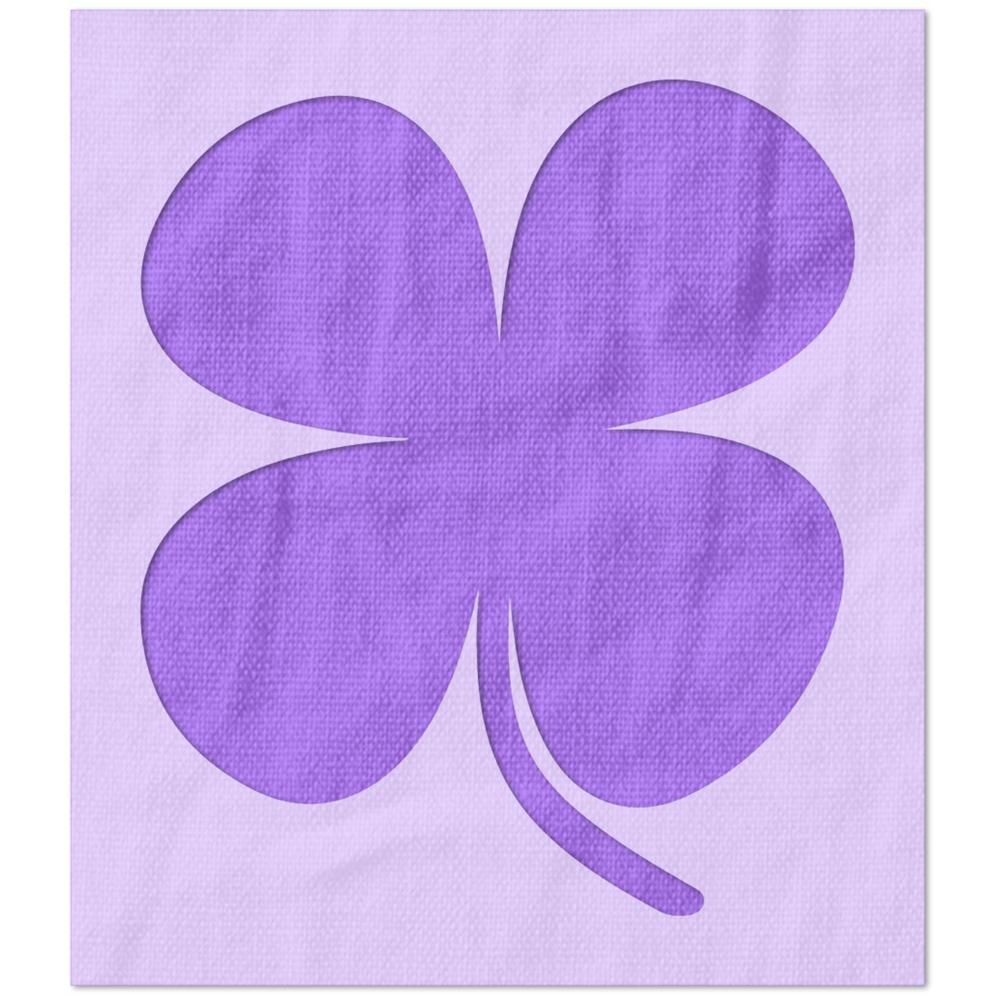 Shamrock Four Leaf Clover Stencil