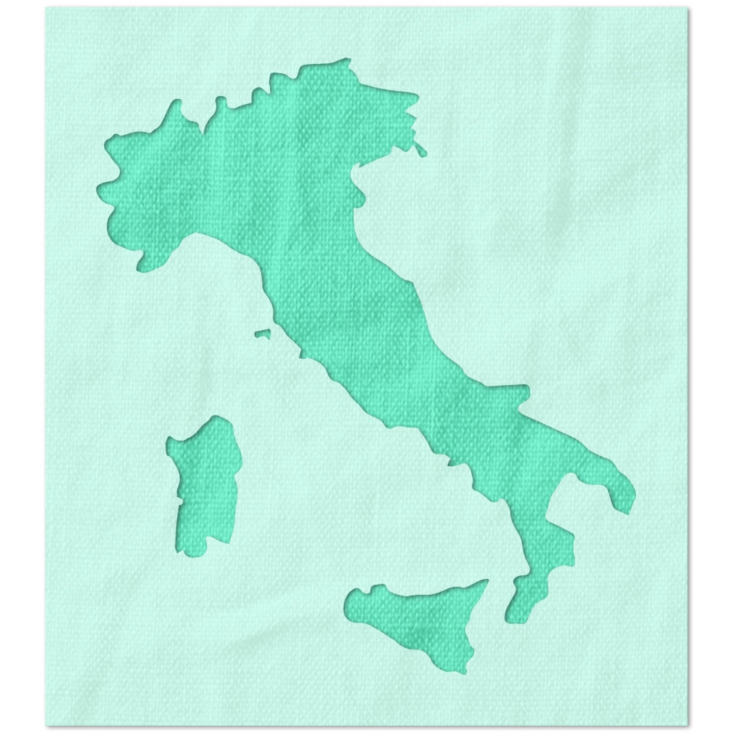 Shape of Italy Stencil