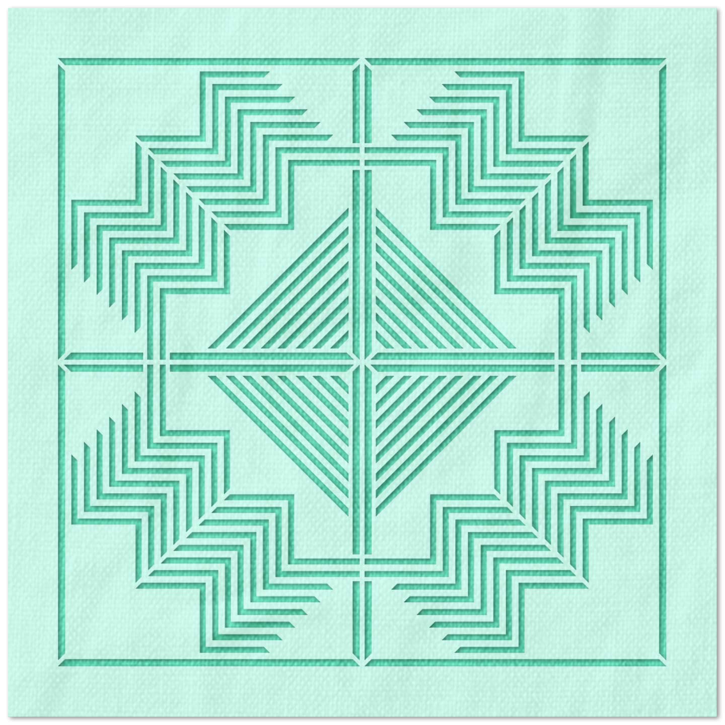 Sharply Angled Pattern Stencil