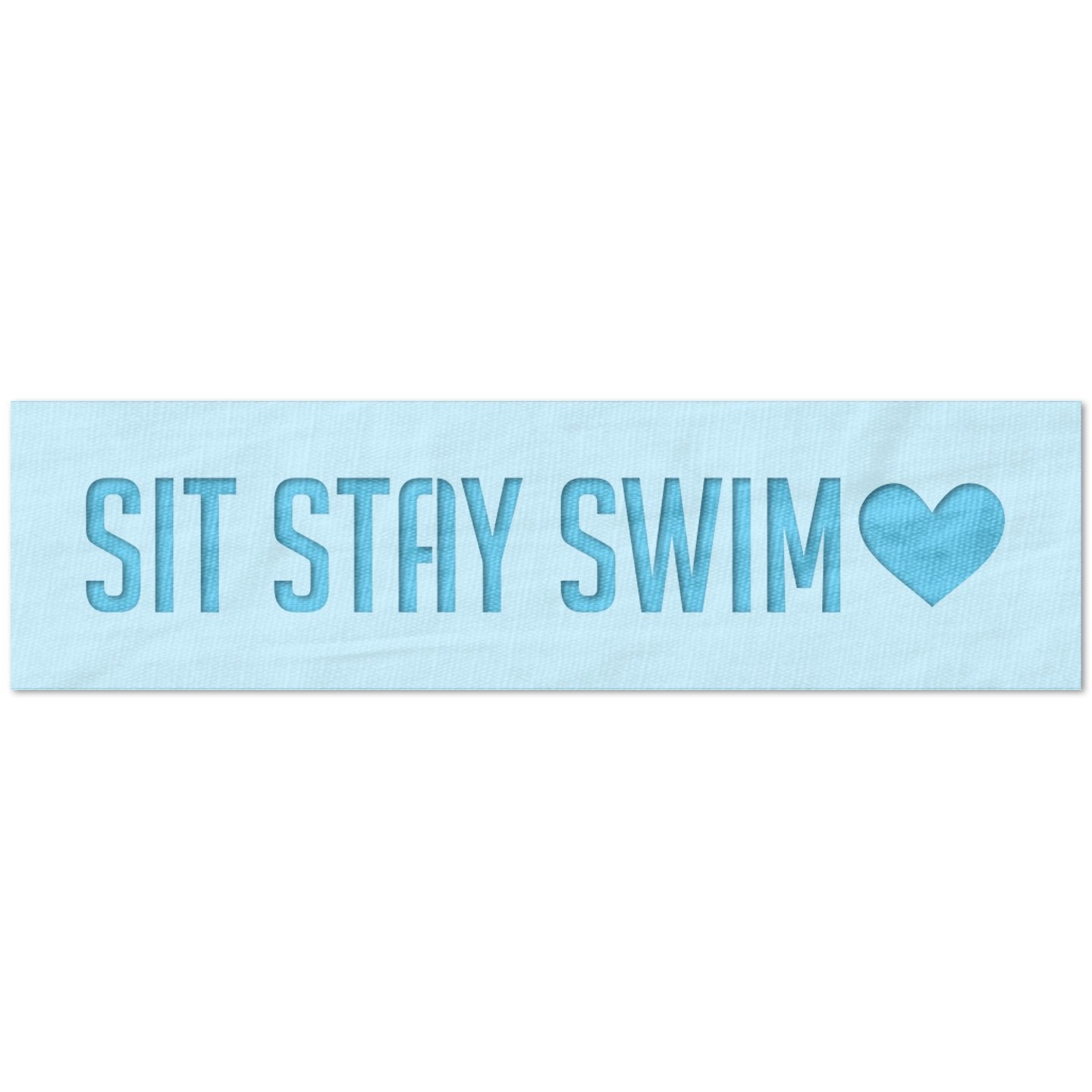 Sit Stay Swim Stencil