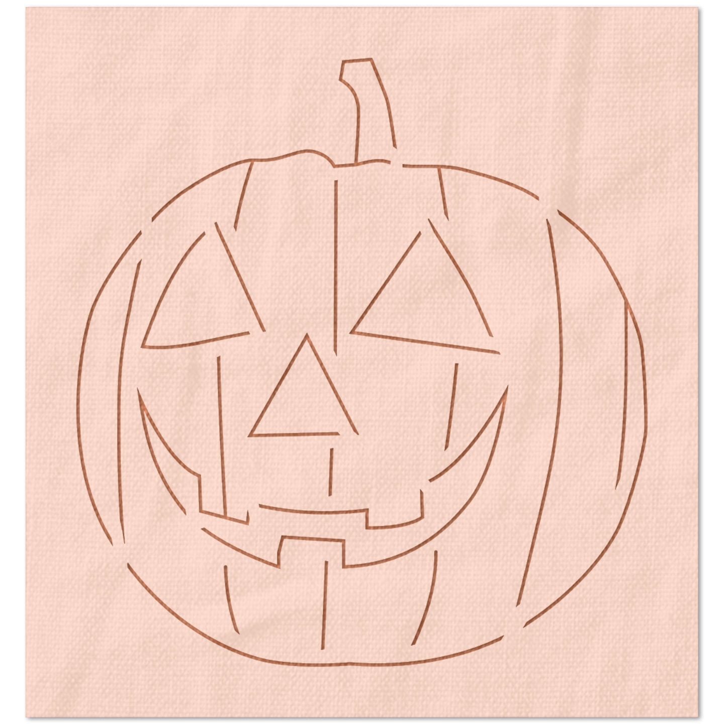 Smiling Jack O Lantern Pumpkin Stencil
