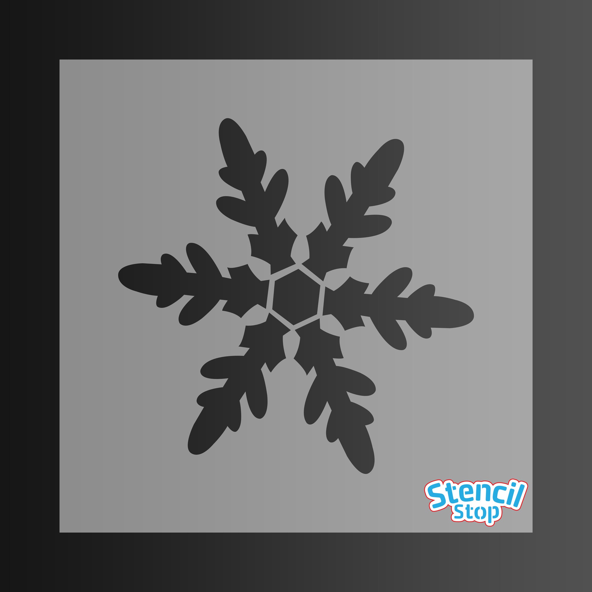 Pointy Snowflake Stencil