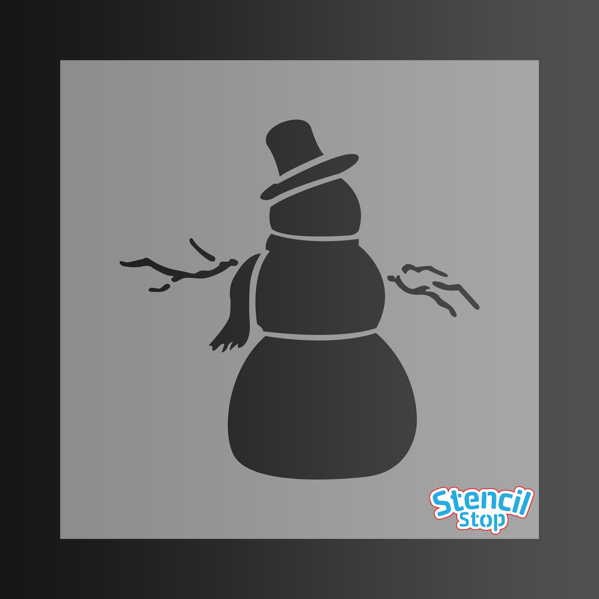 Snowman Stencil