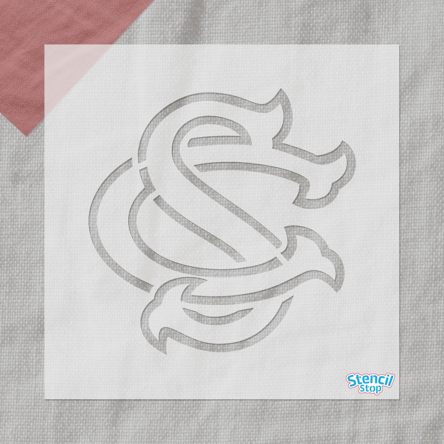 University of South Carolina Baseball SC Logo Stencil