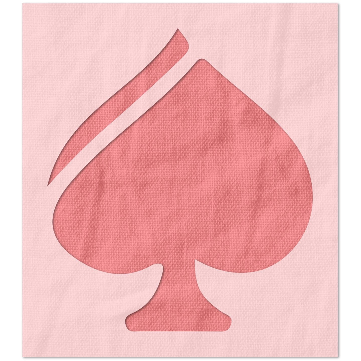 Spade Casino Symbol Stencil