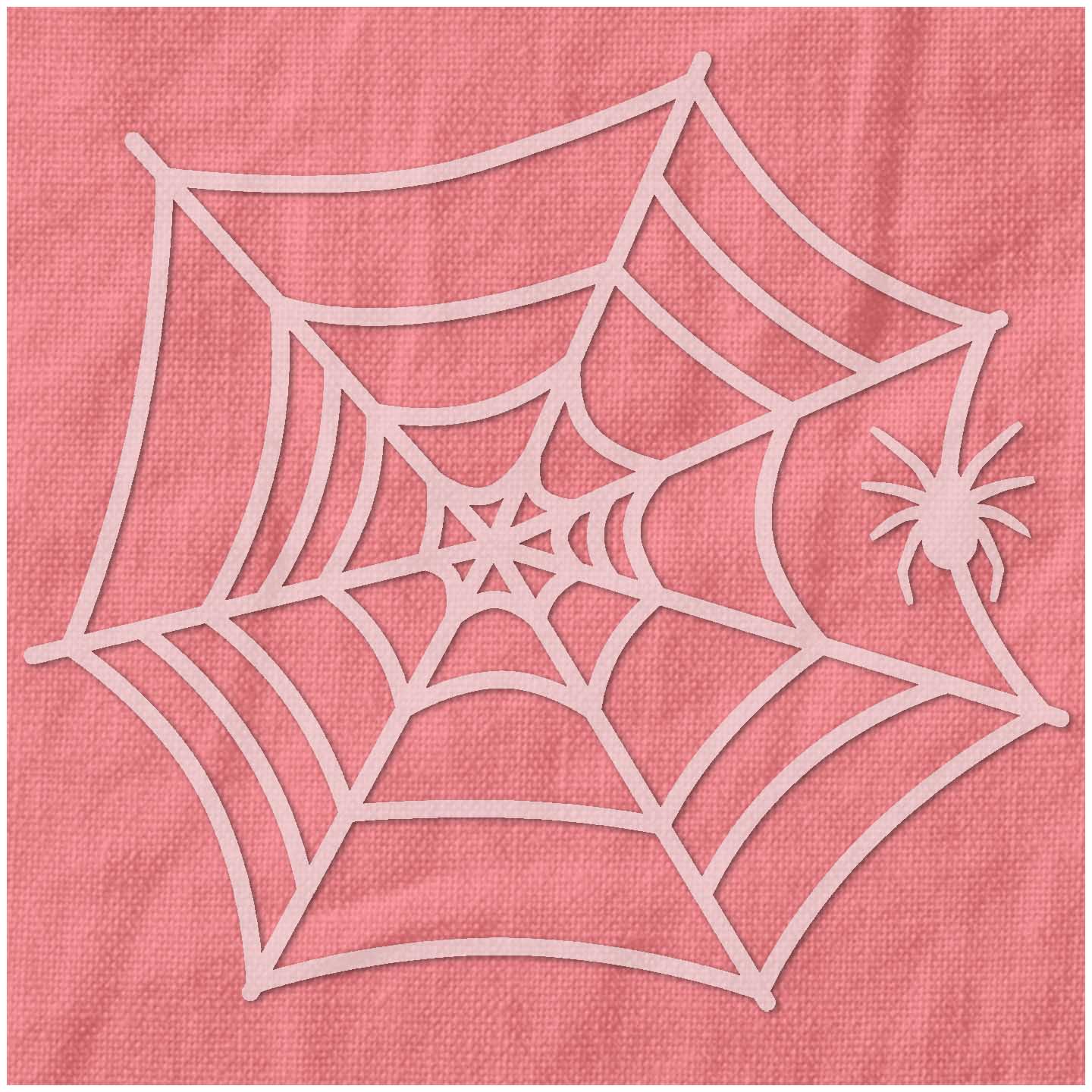 Spider Web Reverse Stencil