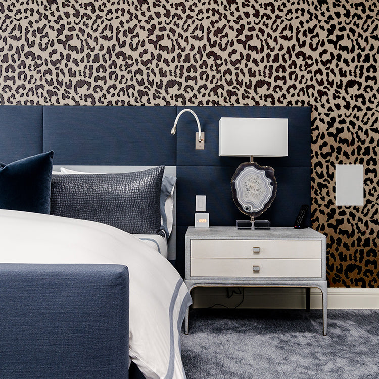 Leopard Print Pattern Stencil