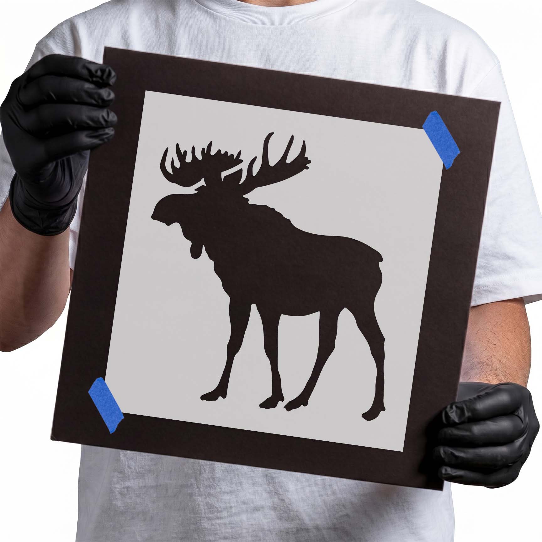 Standing Moose Stencil