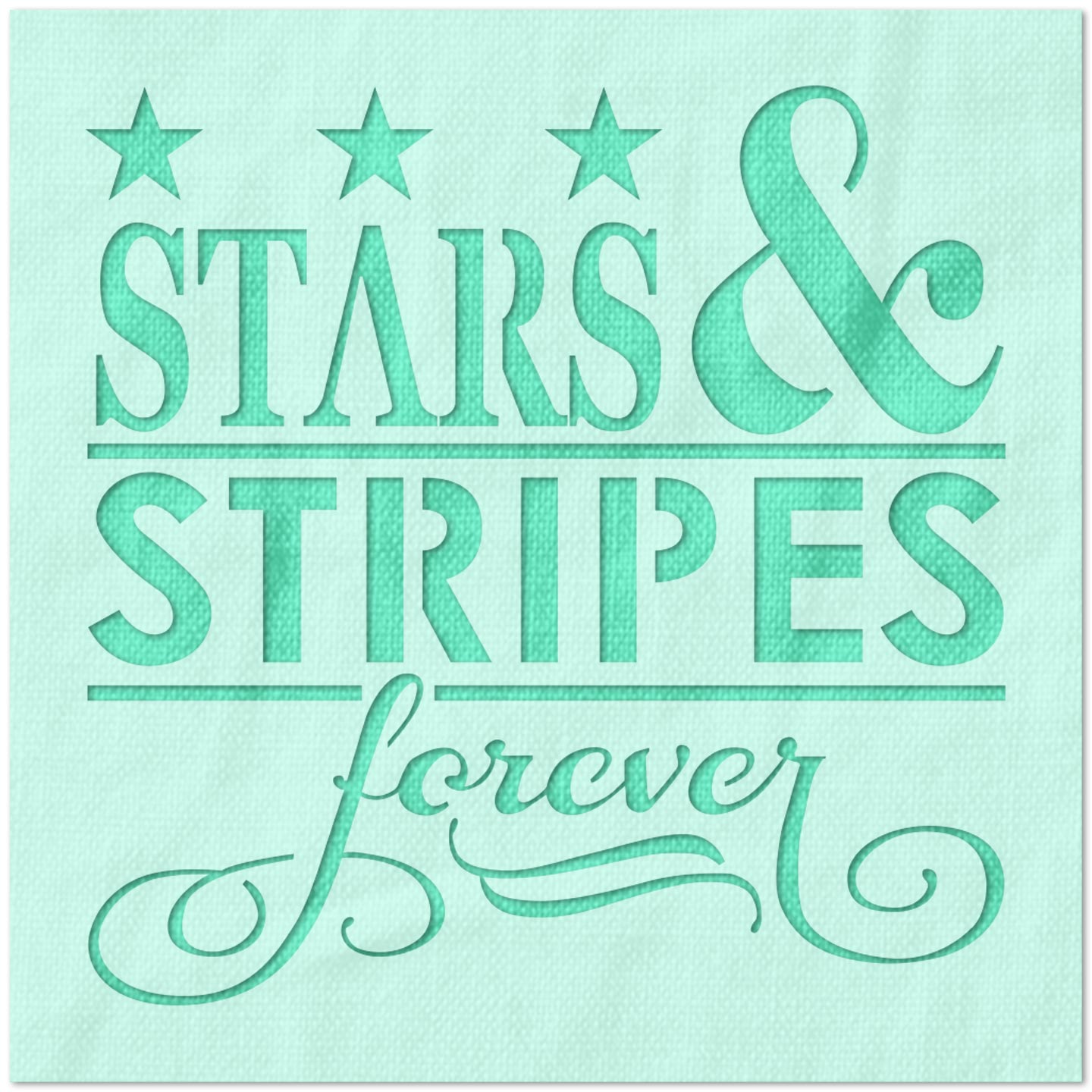 Star and Stripes Forever Stencil
