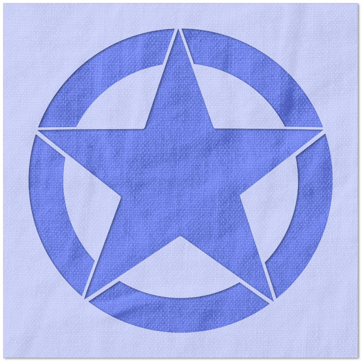 Star in Circle Stencil