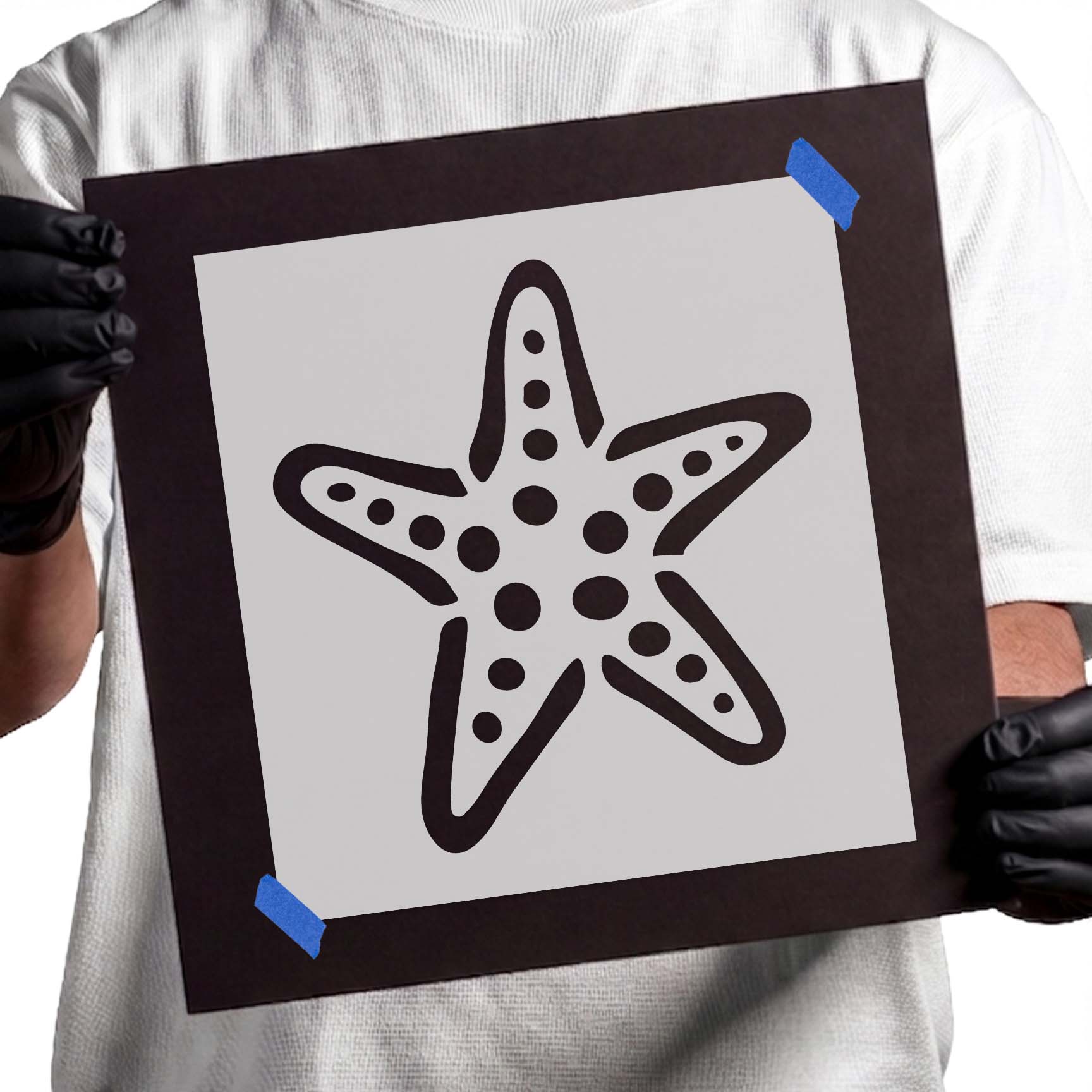 Starfish Stencil