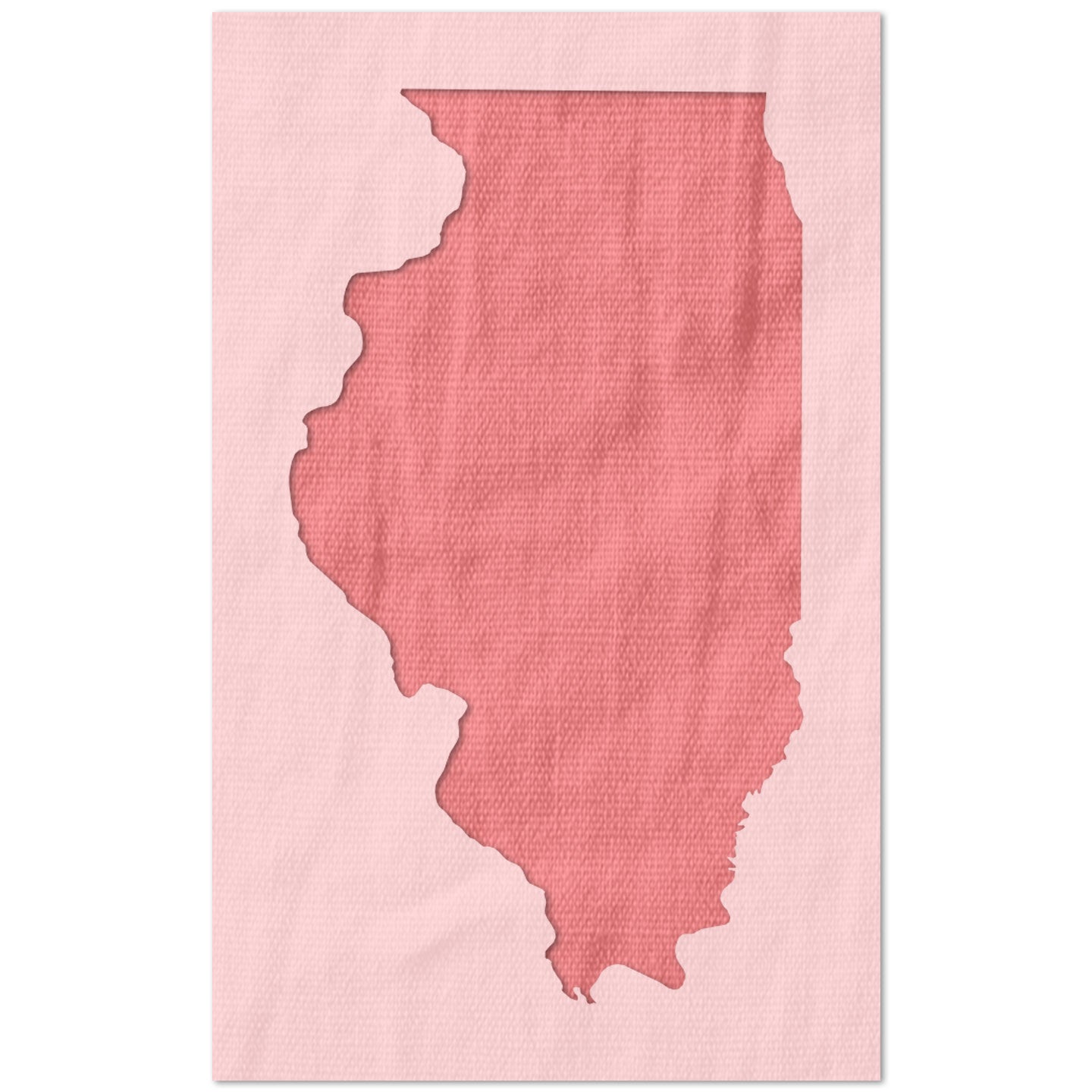 Illinois State Outline Stencil